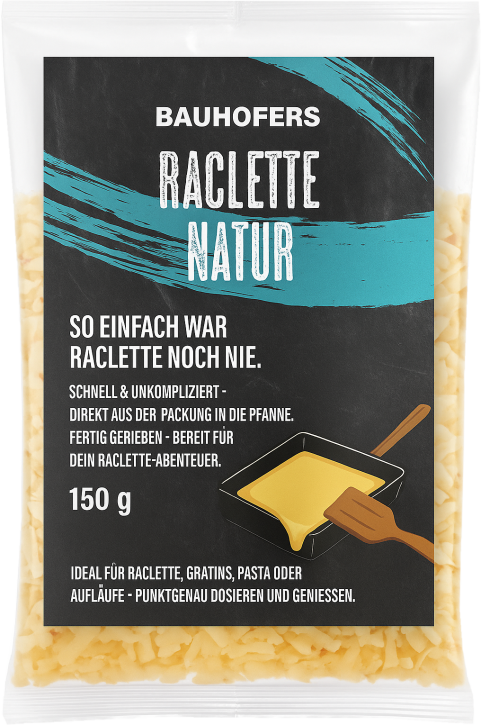 Raclette gerieben natur 150 g